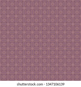 Vector seamless asian pattern with geometric elements
