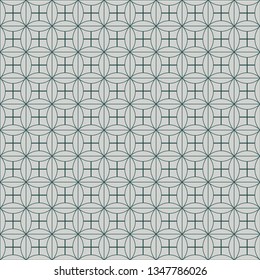Vector seamless asian pattern with geometric elements