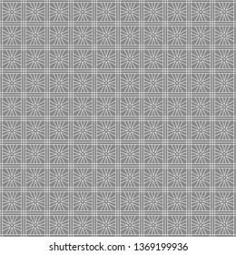 Vector seamless asian pattern with geometric elements