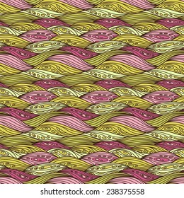 Vector Seamless Autumn Pattern for Textiles and Backgrounds