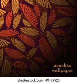 Vector seamless autumn wallpaper