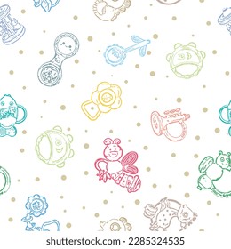 baby background. Vector seamless pregnancy pattern. for Baby