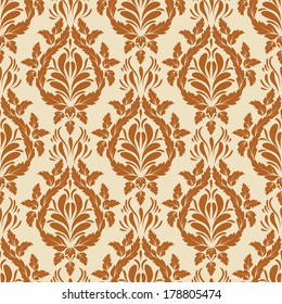 vector seamless backdrop. damask pattern. flower wallpaper