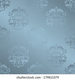 vector seamless backdrop. damask pattern. flower wallpaper 