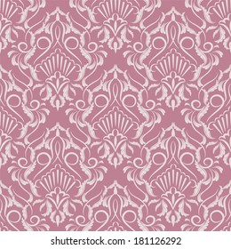 vector seamless backdrop. damask pattern. flower wallpaper