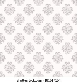 vector seamless backdrop. damask pattern. flower wallpaper