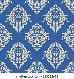 vector seamless backdrop. damask pattern. flower wallpaper
