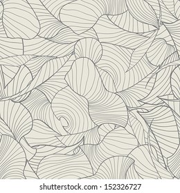 Vector seamless background with abstract graphic(beige)_eps.10