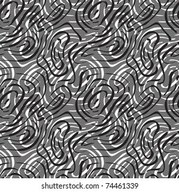 vector seamless background with abstract monochrome  crease marks, clipping masks