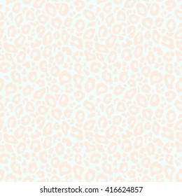 Vector seamless background. Animal leopard pastel pink blue pattern print