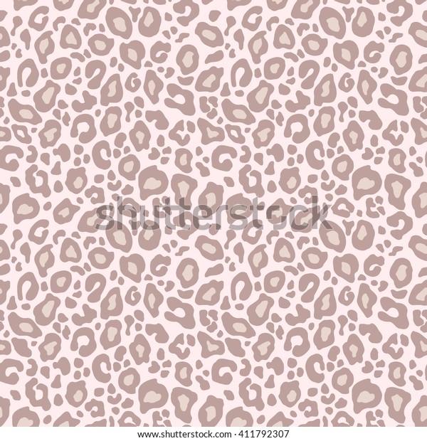 Vector Seamless Background Animal Leopard Pastel Stock Vector (Royalty ...