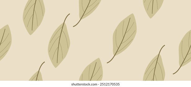 Vector seamless background. Autumn concept. Minimalistic abstract color pattern. Modern print on a light background. Ideal for textile design, screensavers, covers, cards, invitations and posters.
