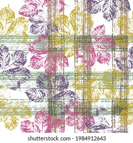Vector seamless background of autumn leaves. Seamless pattern of autumn leaves. Vector illustration EPS 10