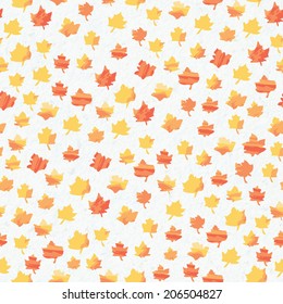 vector seamless background of autumn leaves