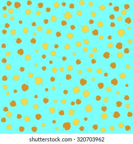 Vector seamless background autumn leaves linden