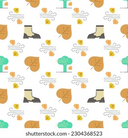 Vector seamless background of autumn season. Background for textile or book covers, Wallpaper, design, graphics, printing, hobby, invitation.Vector illustration EPS 10