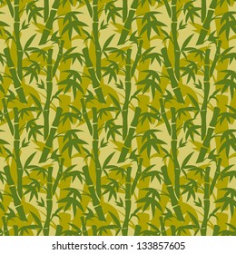 vector seamless background with bamboo