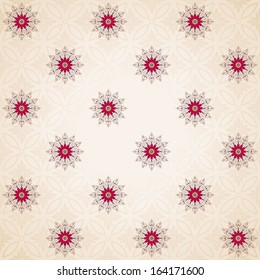 Vector seamless background. Beautiful floral pattern and simple delicate ornament.