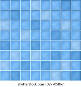 vector seamless background with blue mosaic tiles