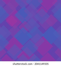 Vector of seamless background with bright blue and purples rectangles
