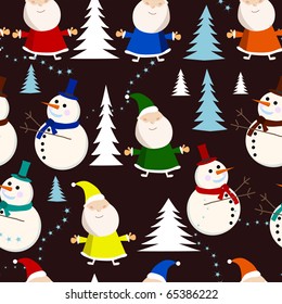 vector seamless background card for christmas.
