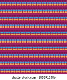 Vector seamless background with cells in the shape od colorful stripes