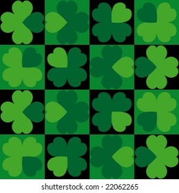 Vector seamless background Clover