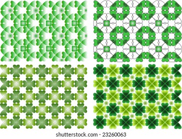 Vector seamless background Clover