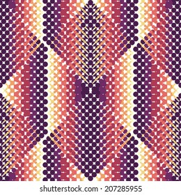 Vector seamless background with colorful circle pattern