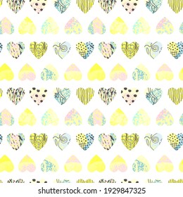 Vector de fondo transparente con forma de corazón colorida. Utilícelo para papel de pared, impresión textil, rellenos de patrones, página web, texturas superficiales, papel envolvente, diseño de presentación y otro diseño gráfico