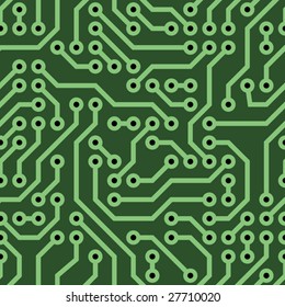 vector seamless background - computer circuit board