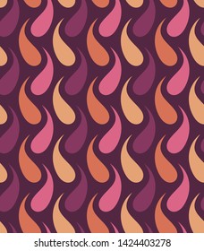 Vector seamless background consisting of colored drops. Repeating ornament for various backgrounds