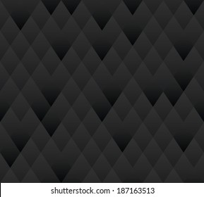 Vector Seamless Background. Dark Gray Geometric Texture. 