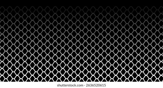 Vector seamless background dark green vector fence tower. Isolated on white modern background