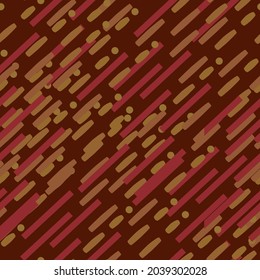 Vector of seamless background with dashed lines in autumn colors