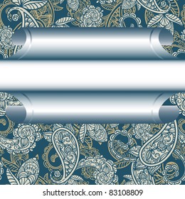 vector seamless background with fame for your text