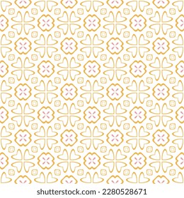 Vector Seamless Background featuring Abstract Geometric Pattern with Lines, floral, and Texture.