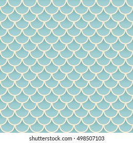 Vector Seamless Background With Fish Scales. Natural Abstract Pattern