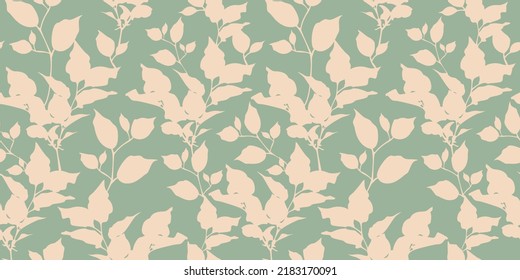 Vector seamless background with floral ornament for white background. Ideal for printing on fabric, card design, invitations, decorative background