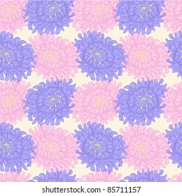 Vector seamless background with floral pattern.