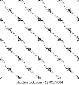 Vector seamless background with flying seagulls. Modern polygonal  design. Origami birds. Flat design pattern 