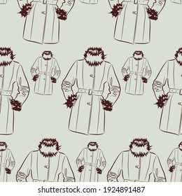 vector
seamless background with fur coat