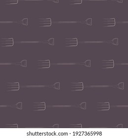 vector
seamless background with garden pitchfork