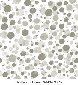 Vector sin fisuras de fondo de género neutro bebé punteado patrón. Simple caprichosa mínima textura de color terroso de 2 tonos. Papel pintado infantil para niños o puntos de burbuja boho en todo el estampado.