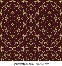 Vector seamless background. Geometric ornament pattern with repeating elements.