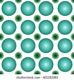 Vector seamless background. Geometric shapes, circles. Abstraction. White background