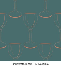 Vektornahtloser Hintergrund mit Glas und Bälle