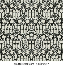 vector seamless background in gothic style