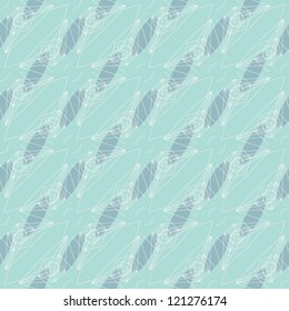 vector seamless background with graphic forms remaining of spaceships or flying geometrical bugs, with organic colors but sharp angles, retro pattern from 70s or 80s