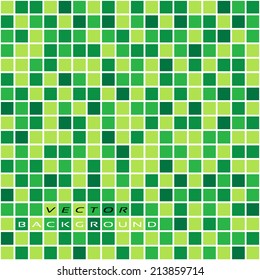 Vector seamless background green pixel noise, tile, flooring